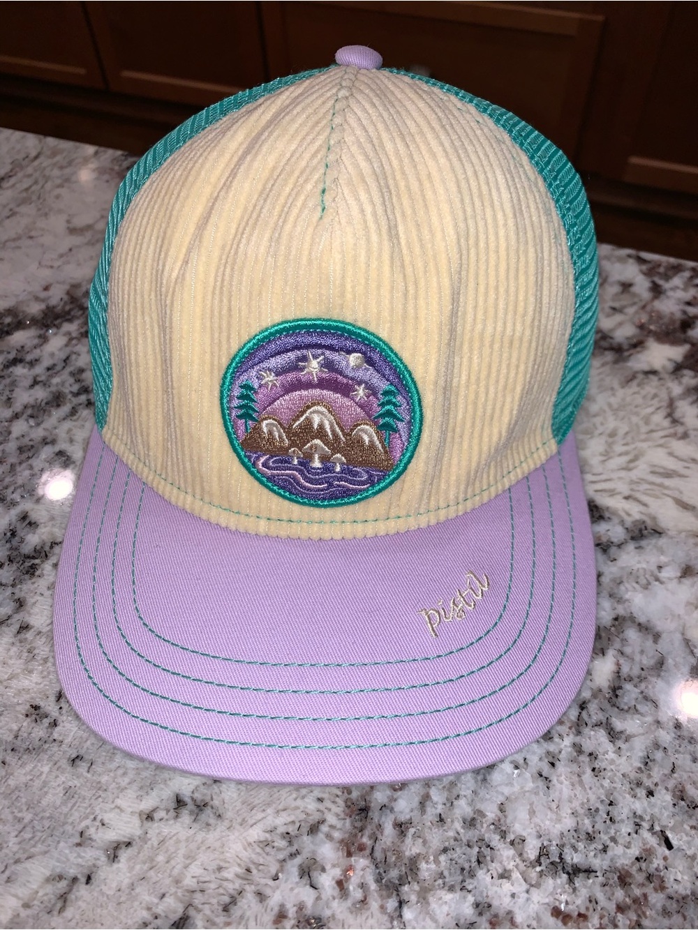 Beautiful Pistil Hat Cap Mountains & Mushrooms NEW